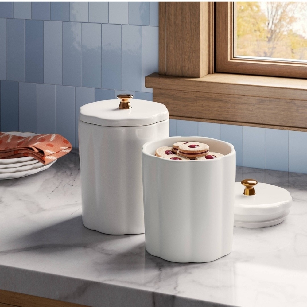 Threshold Medium Ribbed Food Storage Canister - Picture 2 of 4